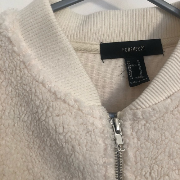 Fuzzy jacket from F21! - Picture 3 of 4